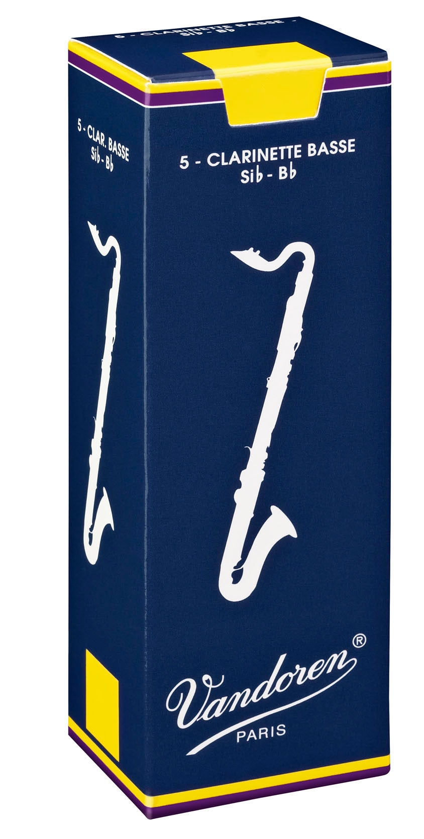 Vandoren Traditional Bass Clarinet, Box of 5 - Strength 2.5
