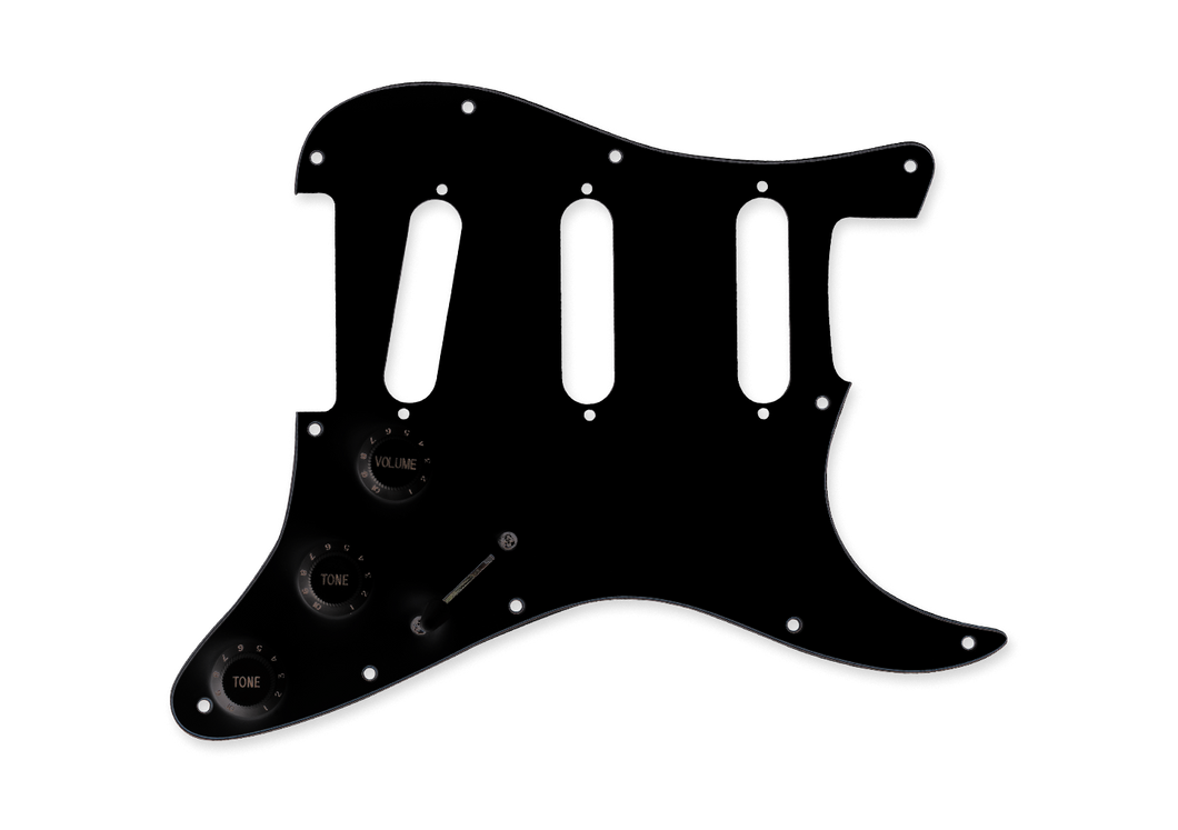 Seymour Duncan Pickguard Assembly Build Your Own Pickguard Black