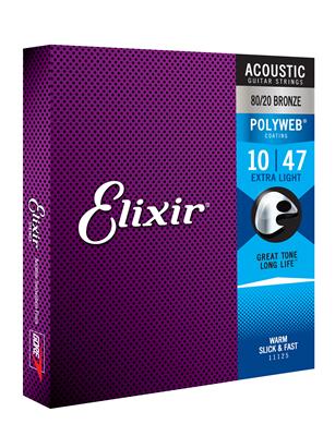 Elixir E11000 Poly Acoustic X-Light 10-47 Set