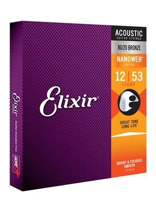 Elixir E11052 Nano 80/20 Acoustic Light 12-53 Set