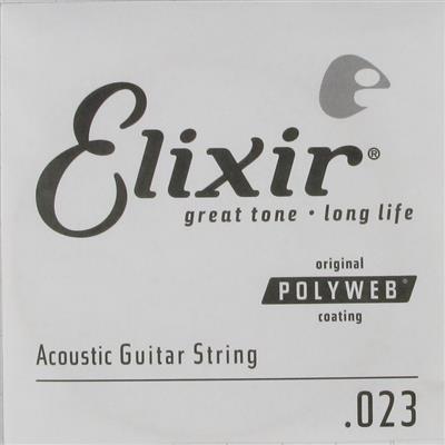 Elixir E13123  80/20 Poly .023 Single String