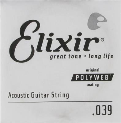 Elixir E13139  80/20 Poly .039 Single String