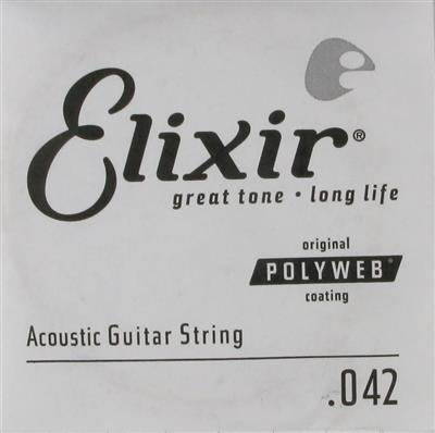 Elixir E13142  80/20 Poly .042 Single String