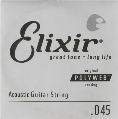 Elixir E13145 80/20 Poly .045 Single String