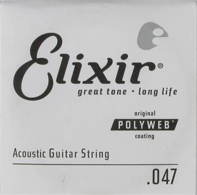 Elixir E13147 80/20 Poly .047 Single String