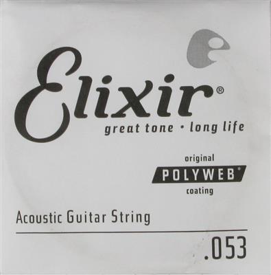 Elixir E13153 80/20 Poly .053 Single String