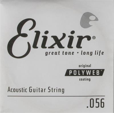 Elixir E13156  80/20 Poly .056 Single String