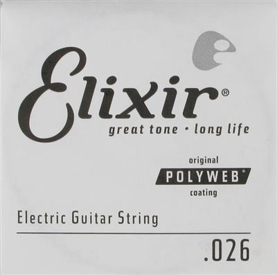 Elixir E13226 Electric Poly .026 Single String