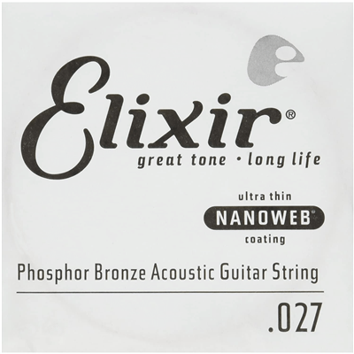 Elixir E14127 Phosphor Nano 027 Single String