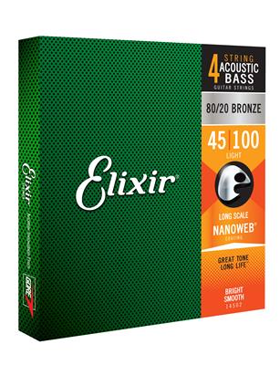 Elixir E14502 Acoustic Bass 45-100 Set