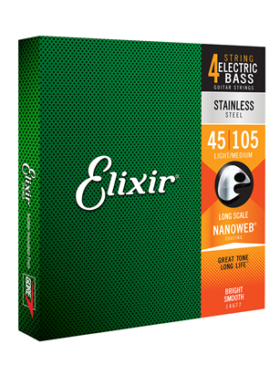 Elixir E14677 Stainless Steel 45-105 Bass Set