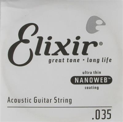 Elixir E15135  80/20 Nano .035 Single String