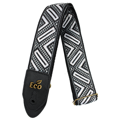 Ecojacq Strap Guitar Black/White 2