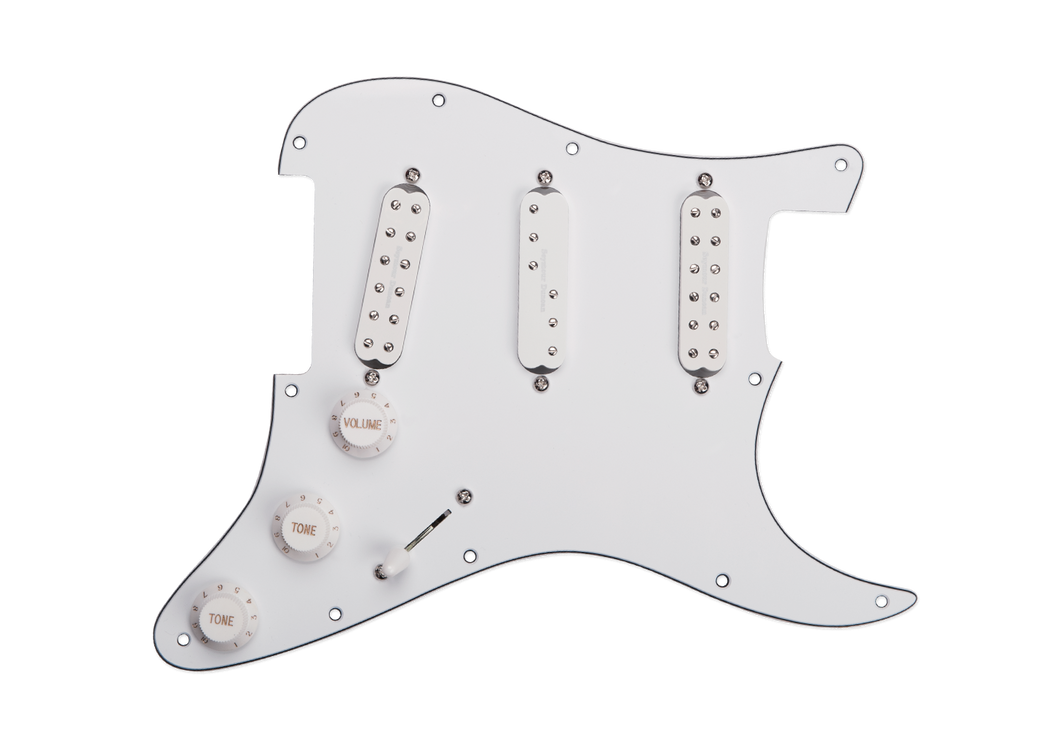 Seymour Duncan Pickguard Assembly Everything Axe White