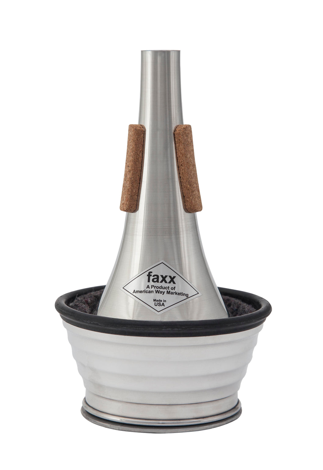 Faxx Trumpet Cup Mute - Aluminium with Ribbed Cup