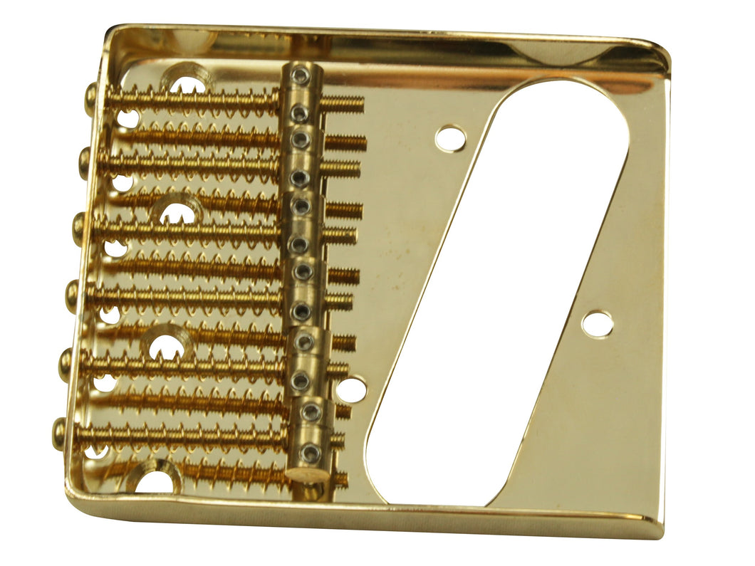 Individual 6 brass saddles Telecaster bridge