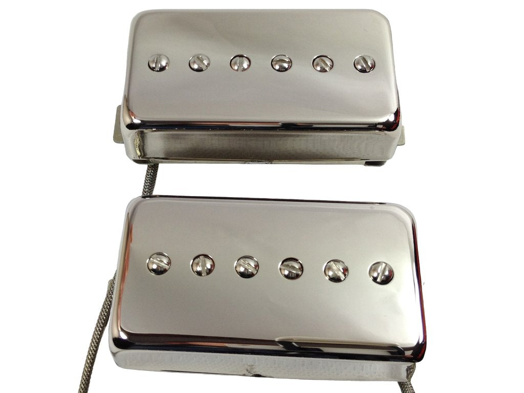 Dust Storm humbucker sized Mini Range P90s solderless connector setup