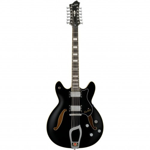 Hagstrom Viking Deluxe 12 String Black