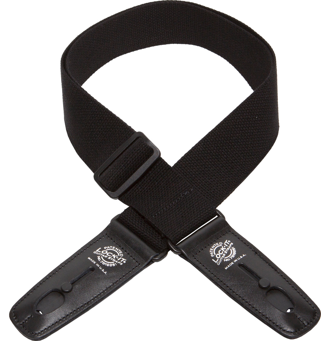 Lock-It 2 Inch Cotton Strap - Black