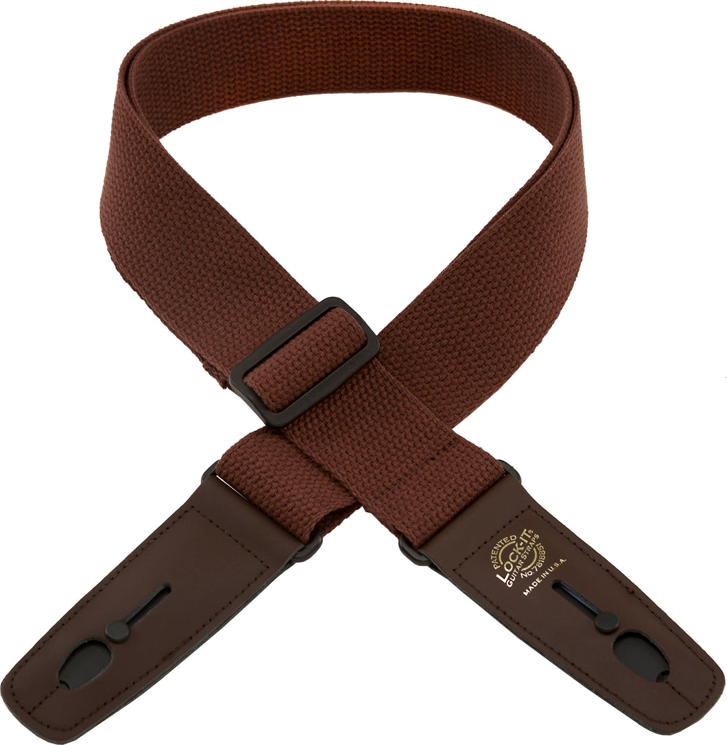 Lock-It 2 Inch Cotton Strap - Brown