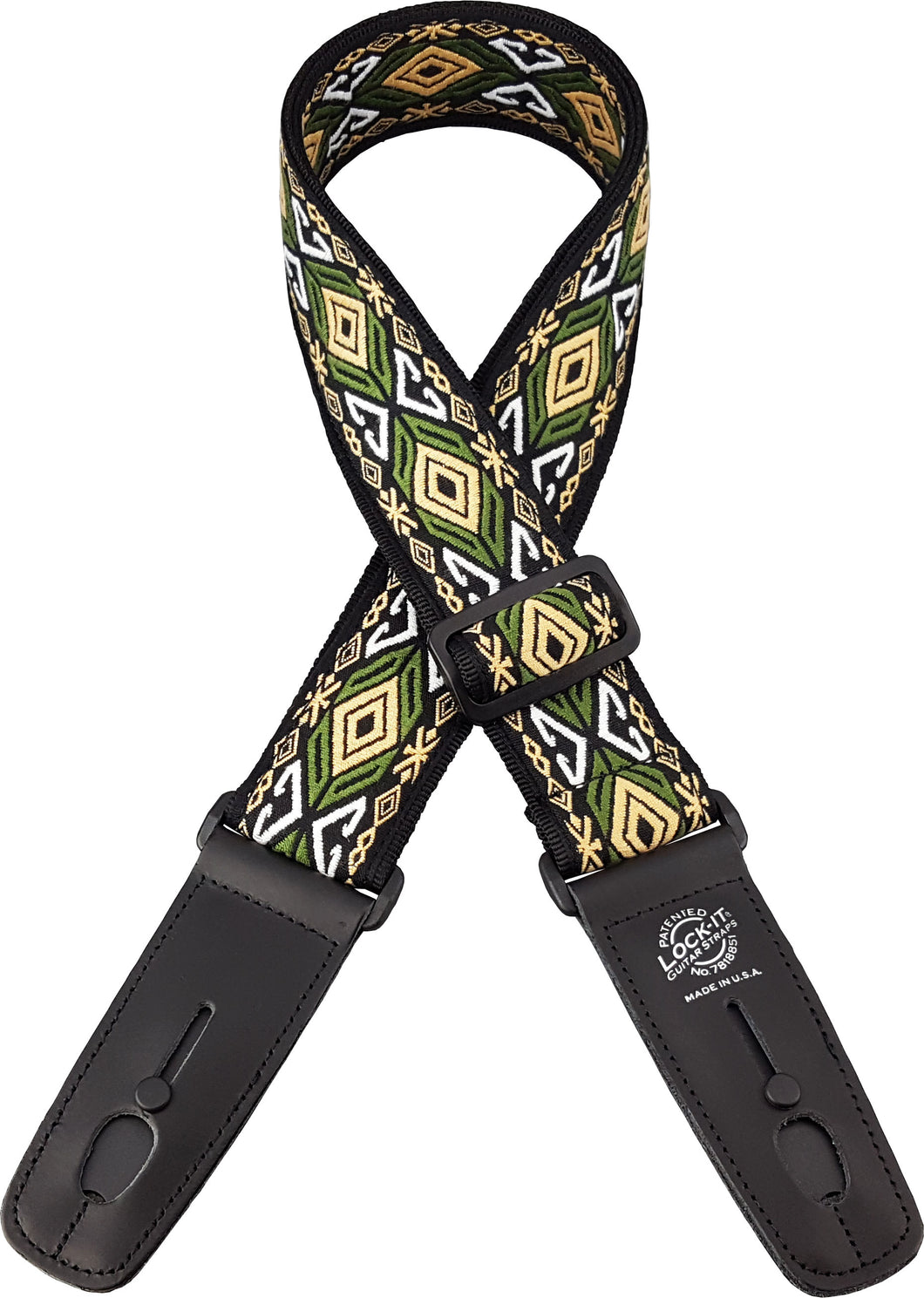 Lock-It 2 Inch Retro Vintage Series Strap - Emerald Isle
