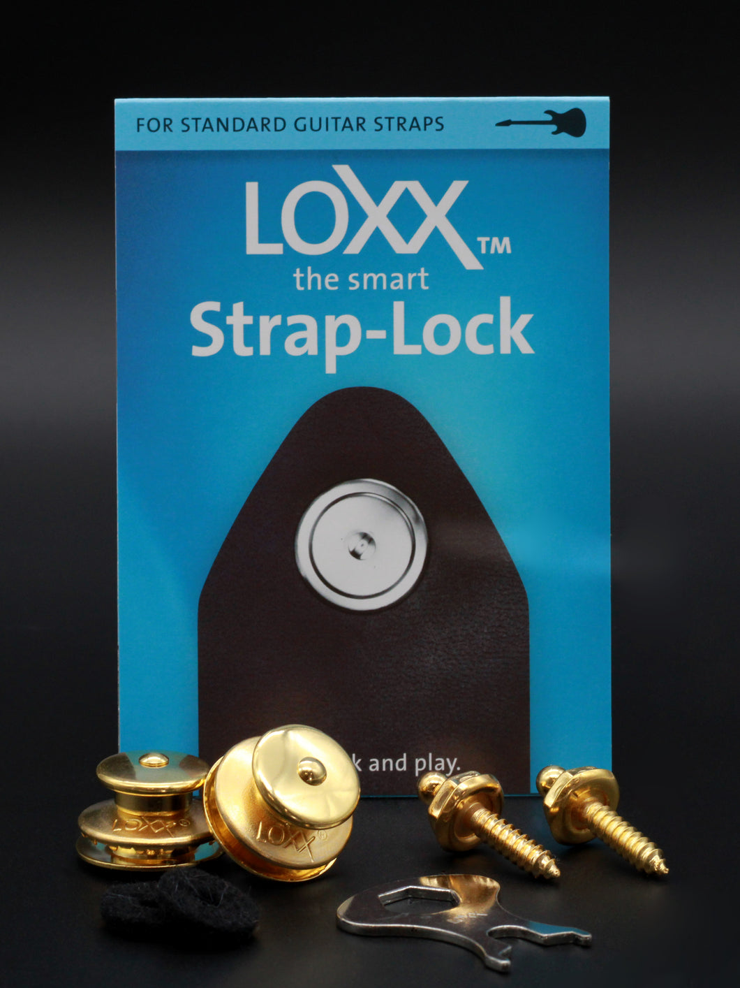 Loxx Music Box Standard Strap Locks - Gold
