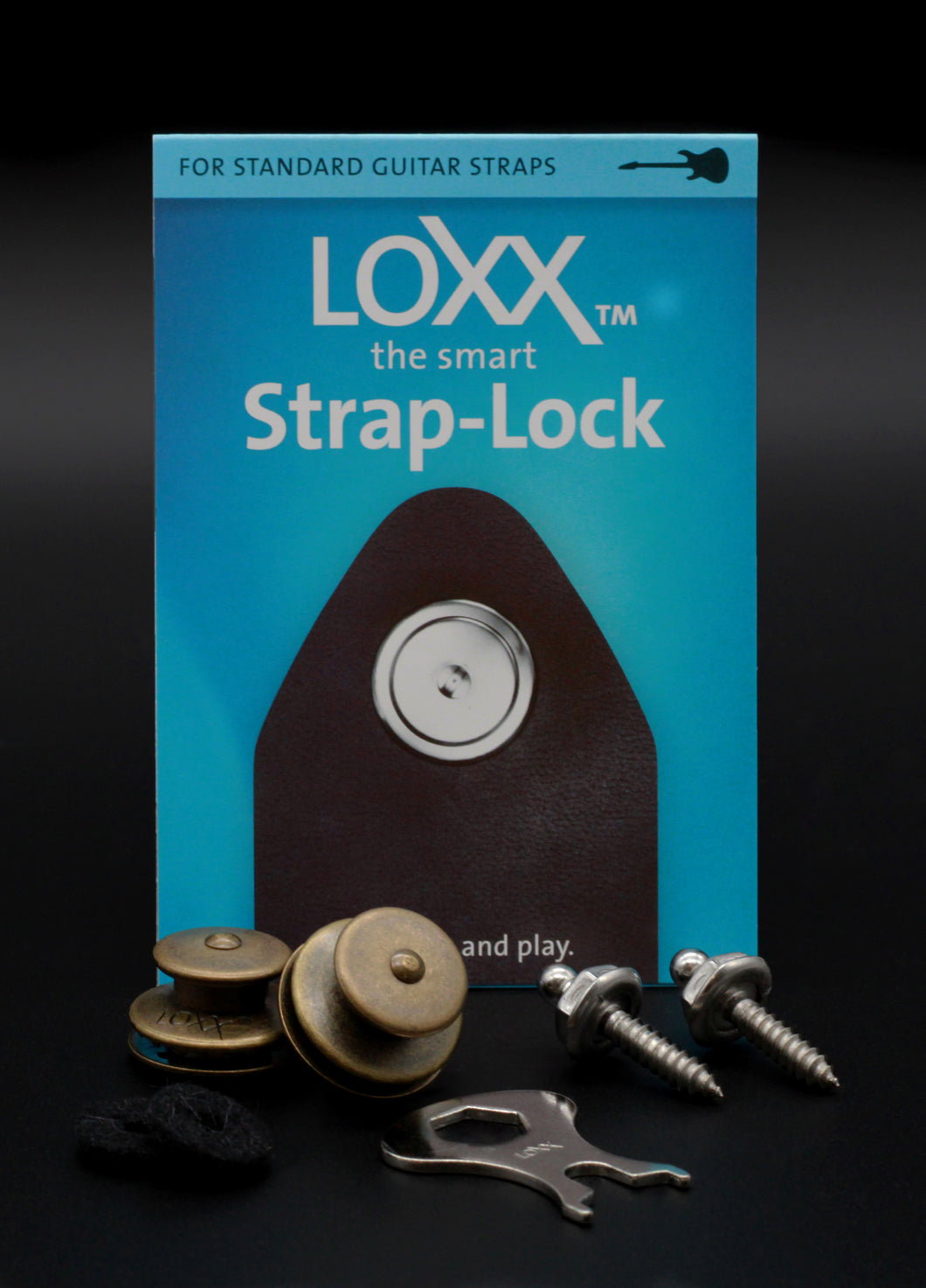 Loxx Music Box Standard Strap Locks - Vintage Brass