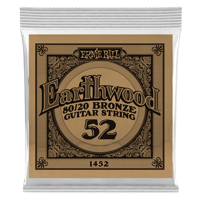 Ernie Ball Earthwood  1452 80/20 Bronze Wound 052