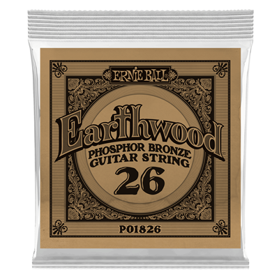Ernie Ball Earthwood .026 Phosphor Bronze Acoustic Single