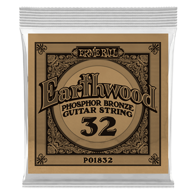 Ernie Ball Earthwood .032 Phosphor Bronze Acoustic Single