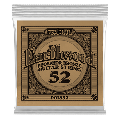 Ernie Ball Earthwood .052 Phosphor Bronze Acoustic Single