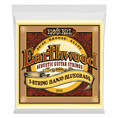 Ernie Ball Earthwood  2063 5 String Banjo Bluegrass