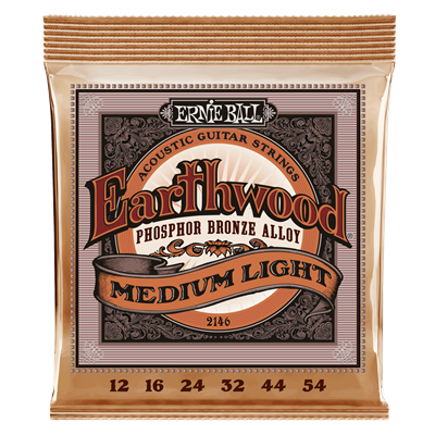 Ernie Ball Earthwood  Phosphor Bronze Medium/Light Set 12-54