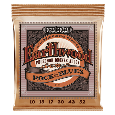 Ernie Ball Earthwood Phosphor Bronze Rock Blues Set 10-52