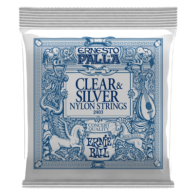 Ernie Ball Ep 2403 Nylon Clear & Silver Set