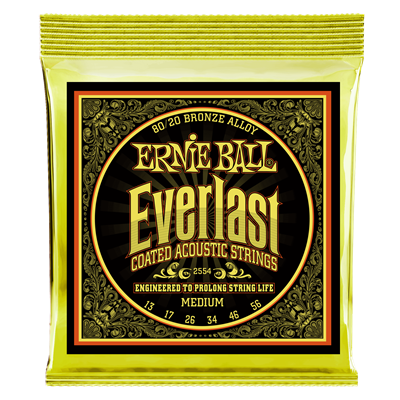 Ernie Ball 80/20 Bronze Everlast Coated Medium Set 13-56