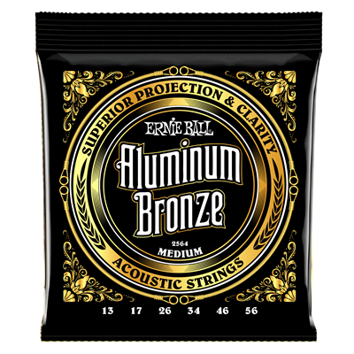Ernie Ball Aluminium Bronze Medium Set 13-56
