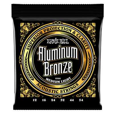 Ernie Ball Aluminium Bronze Medium/Light Set 12-54