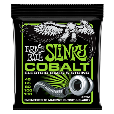 Ernie Ball Cobalt 5-String Reg 45-130 Bass Set