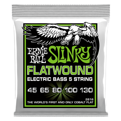 Ernie Ball Slinky Cobalt Flatwound Bass 5St 45-130