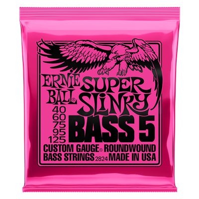 Ernie Ball 5-String Super Slinky Bass Set 40-125