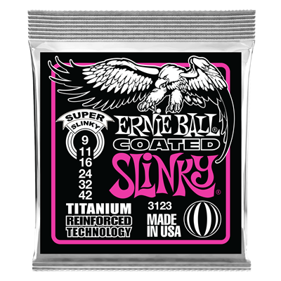 Ernie Ball Coated Super Slinky Set 9-42