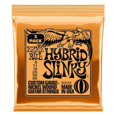 Ernie Ball Hybrid Slinky 9-46 (3 Set Pack)