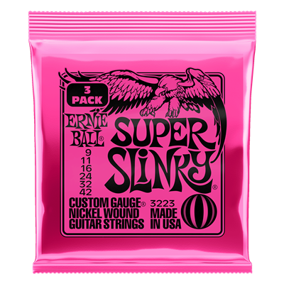 Ernie Ball Super Slinky 9-42 (3 Set Pack)