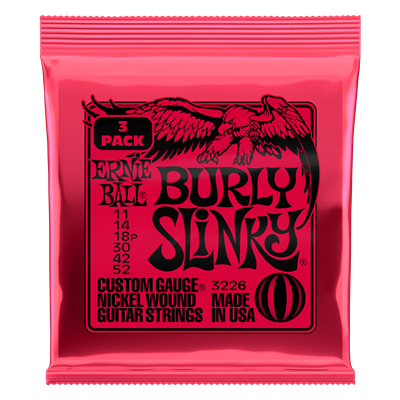 Ernie Ball Burly Slinky 11-52 (3 Set Pack)
