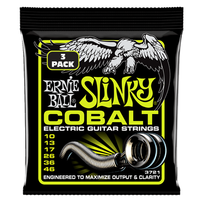 Ernie Ball Cobalt Regular Slinky 10-46 (3 Set Pack)