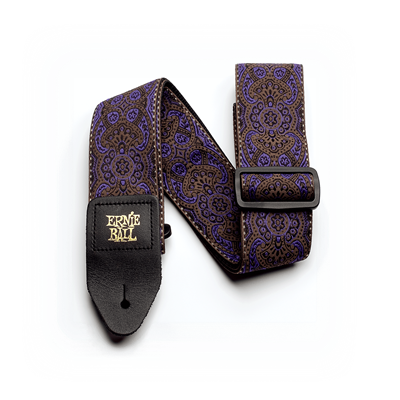 Ernie Ball Strap Jacquard Purple Paisley