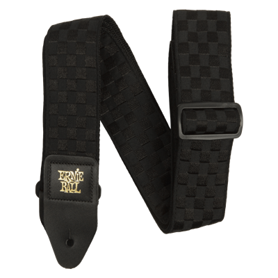 Ernie Ball Strap Black Checkers Jaquard