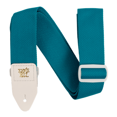 Ernie Ball Strap Polypro Teal & White