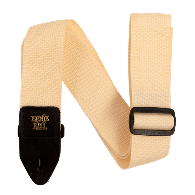 Ernie Ball Strap Polypro Cream & Black